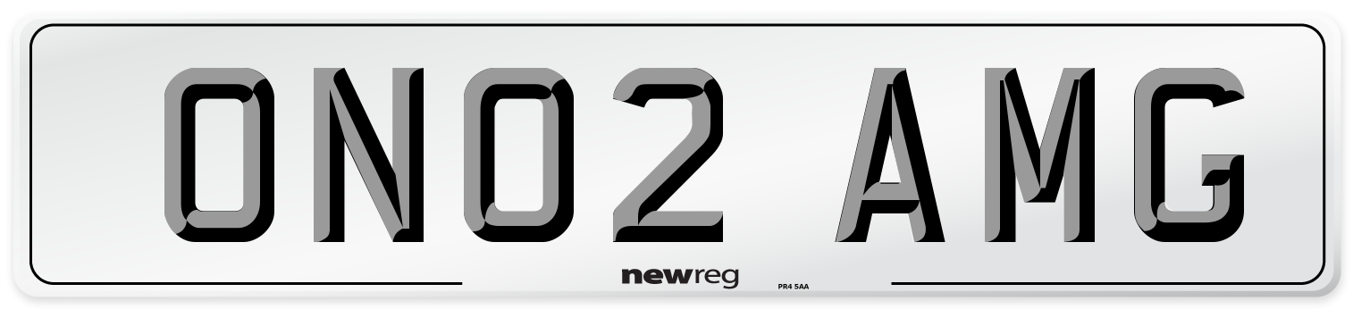 ON02 AMG Number Plate from New Reg
